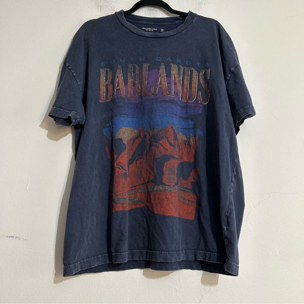 Abercrombie & Fitch South Dakota Badlands Graphic Short Sleeve T-Shirt XXL